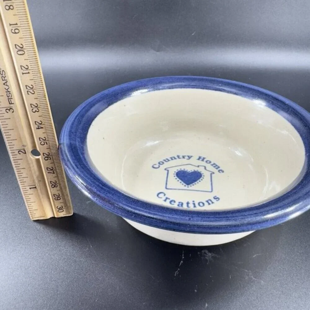 BRINKER POTS STONEWARE Bowl Dish COUNTRY‎ HOME CREATIONS with Home Heart 1994